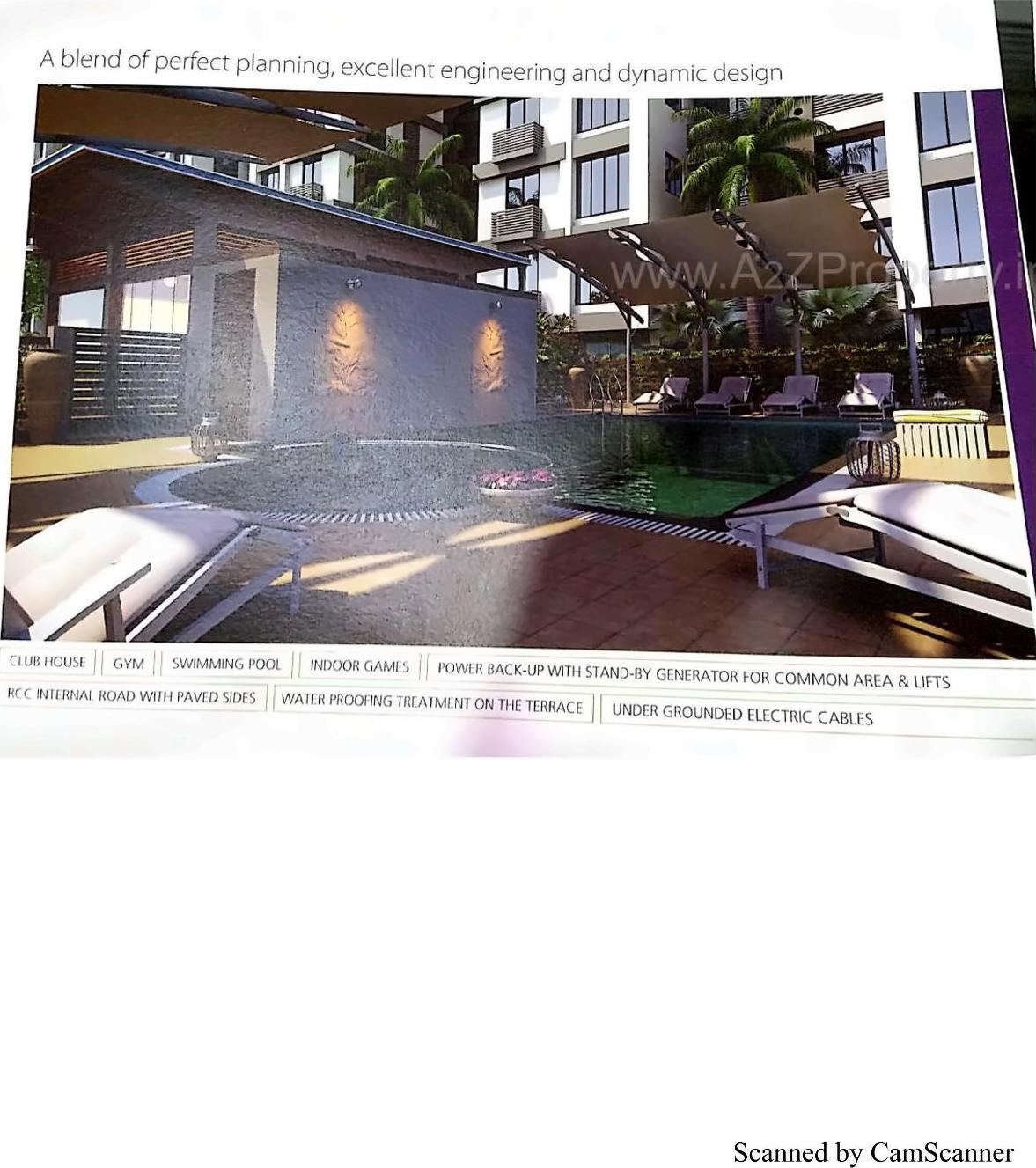 3D Elevation of real estate project Sahjanand Iris located at Manjalpur, Vadodara, Gujarat