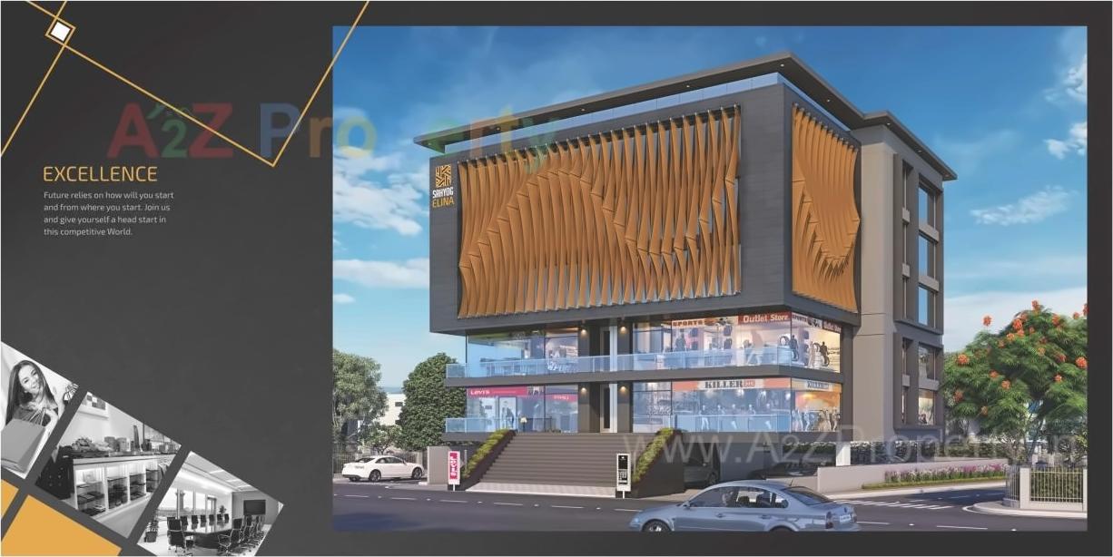 3D Elevation of real estate project Sahyog Elina located at Nagarwada, Vadodara, Gujarat