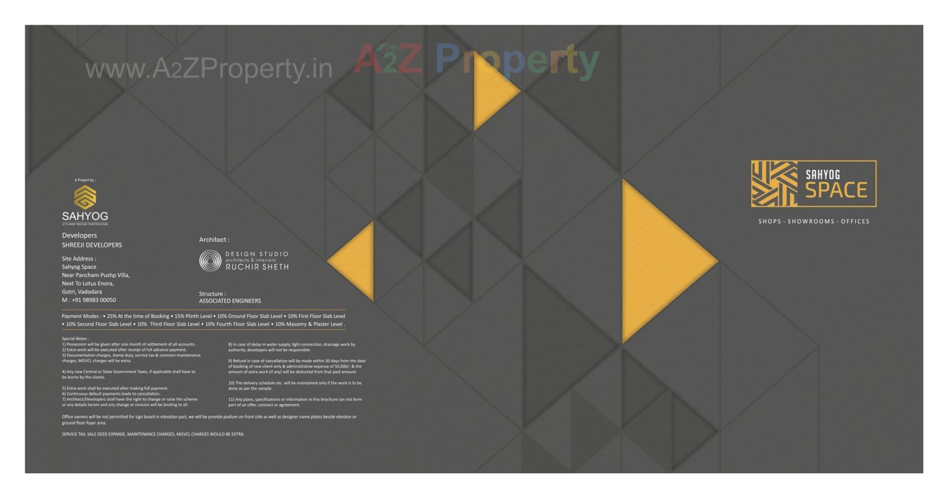  of real estate project Sahyog Space located at Gotri, Vadodara, Gujarat