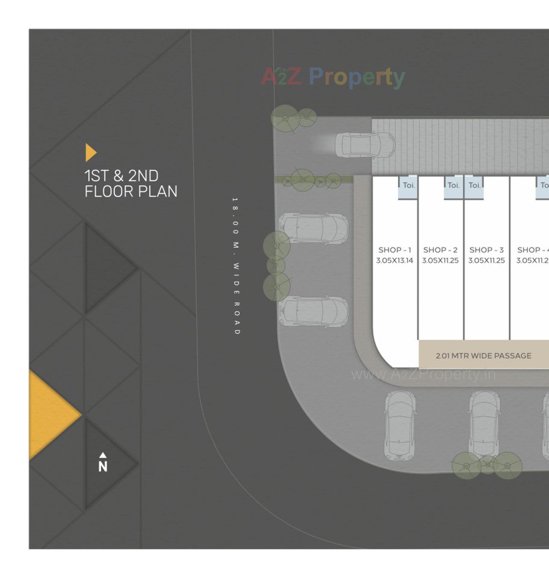 Layout of real estate project Sahyog Space located at Gotri, Vadodara, Gujarat