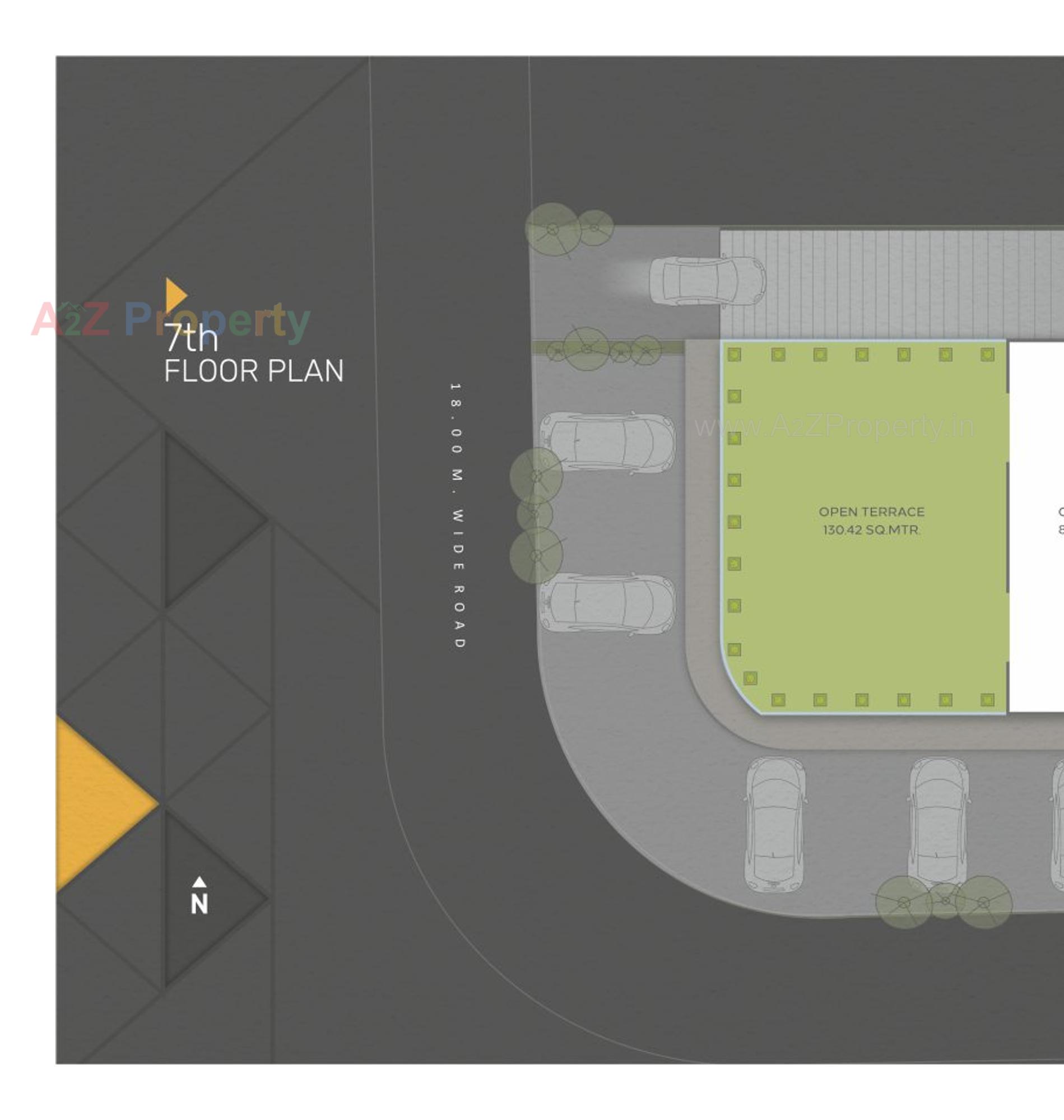Layout of real estate project Sahyog Space located at Gotri, Vadodara, Gujarat