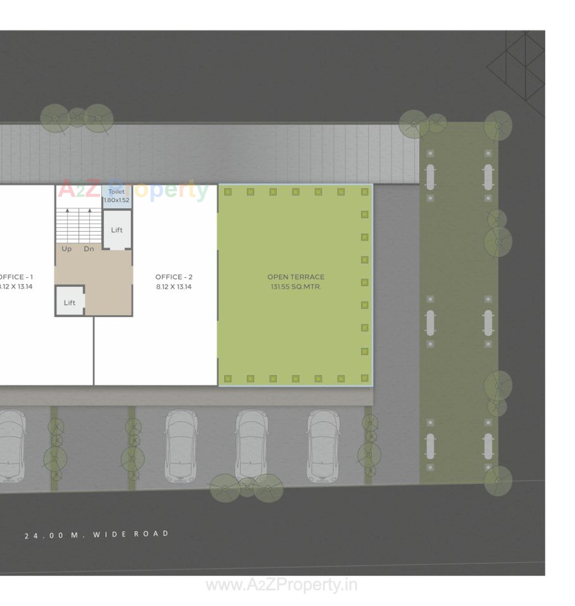 Layout of real estate project Sahyog Space located at Gotri, Vadodara, Gujarat