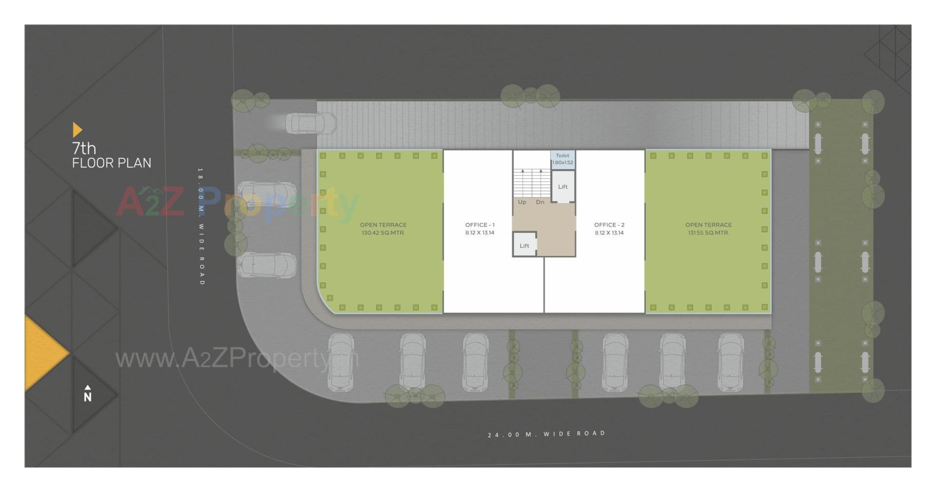 Layout of real estate project Sahyog Space located at Gotri, Vadodara, Gujarat