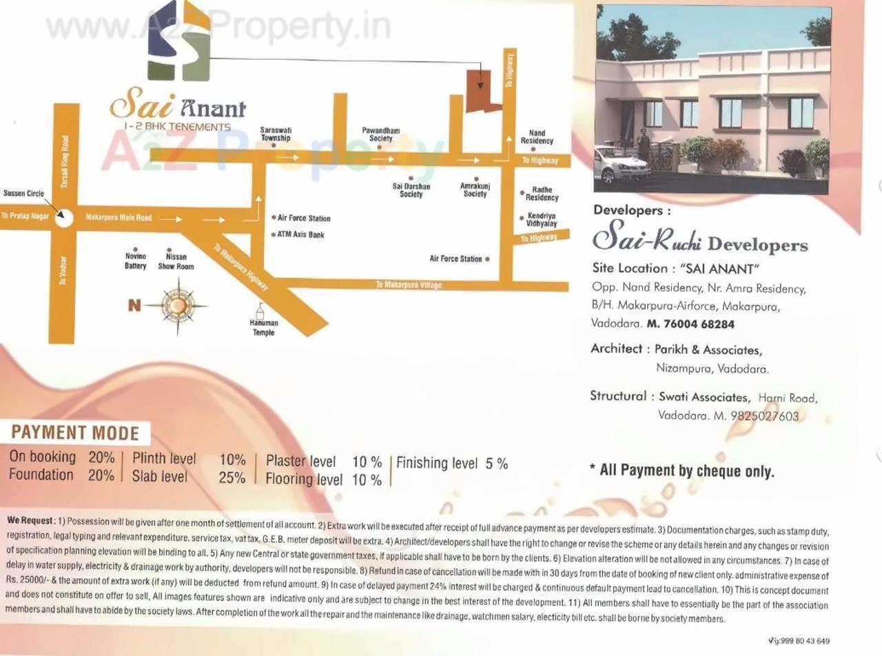  of real estate project Sai Anant located at Makarpura, Vadodara, Gujarat
