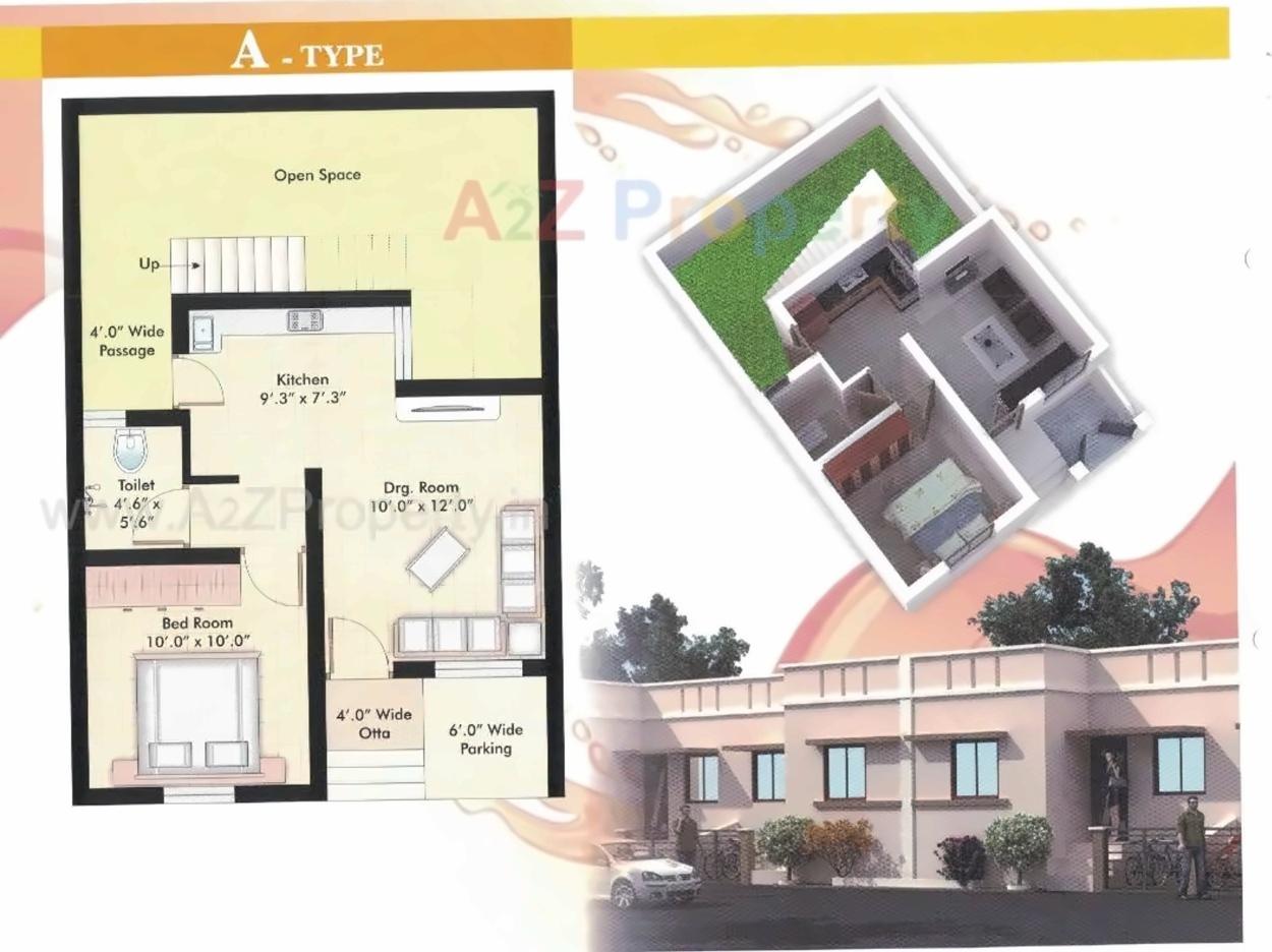 Layout of real estate project Sai Anant located at Makarpura, Vadodara, Gujarat