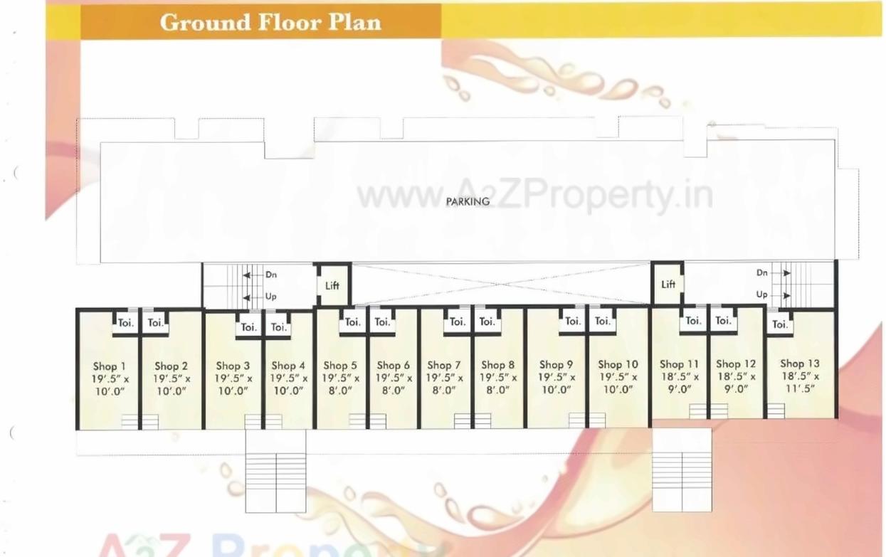 Layout of real estate project Sai Anant located at Makarpura, Vadodara, Gujarat