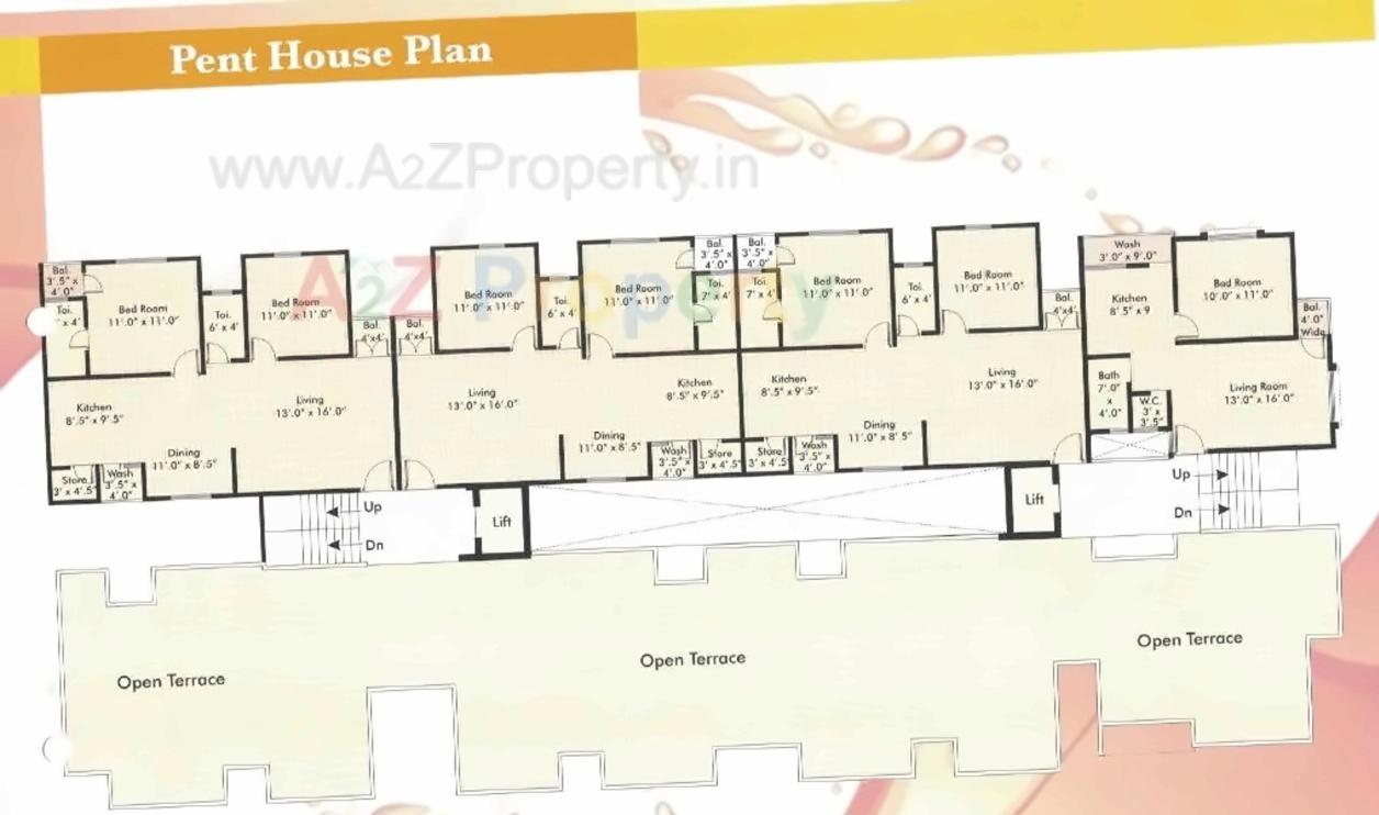 Layout of real estate project Sai Anant located at Makarpura, Vadodara, Gujarat