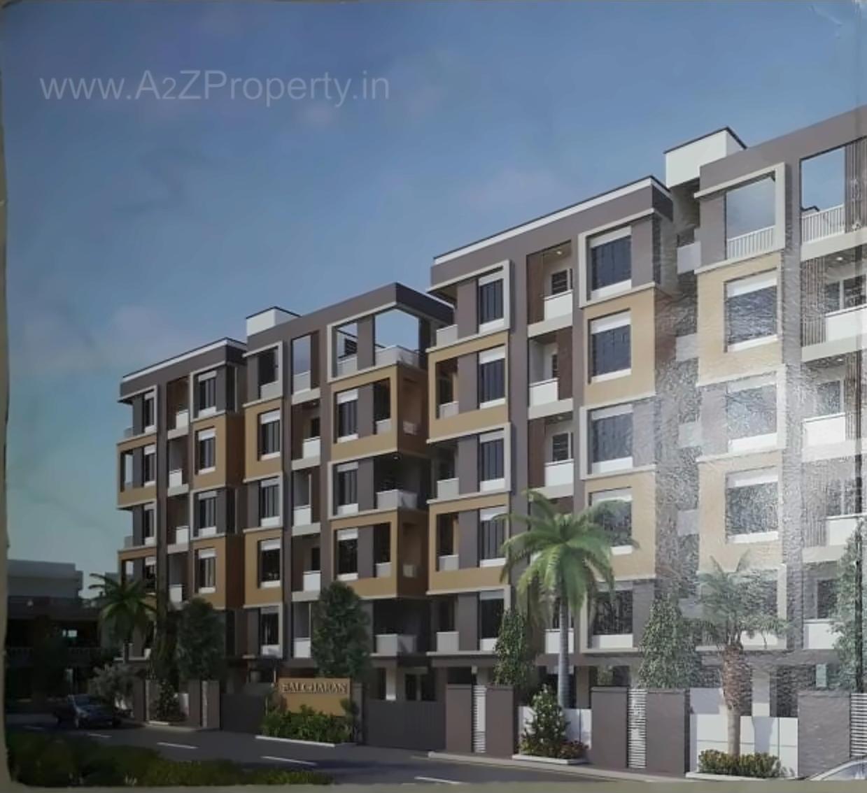 3D Elevation of real estate project Sai Charan located at Kasba, Vadodara, Gujarat