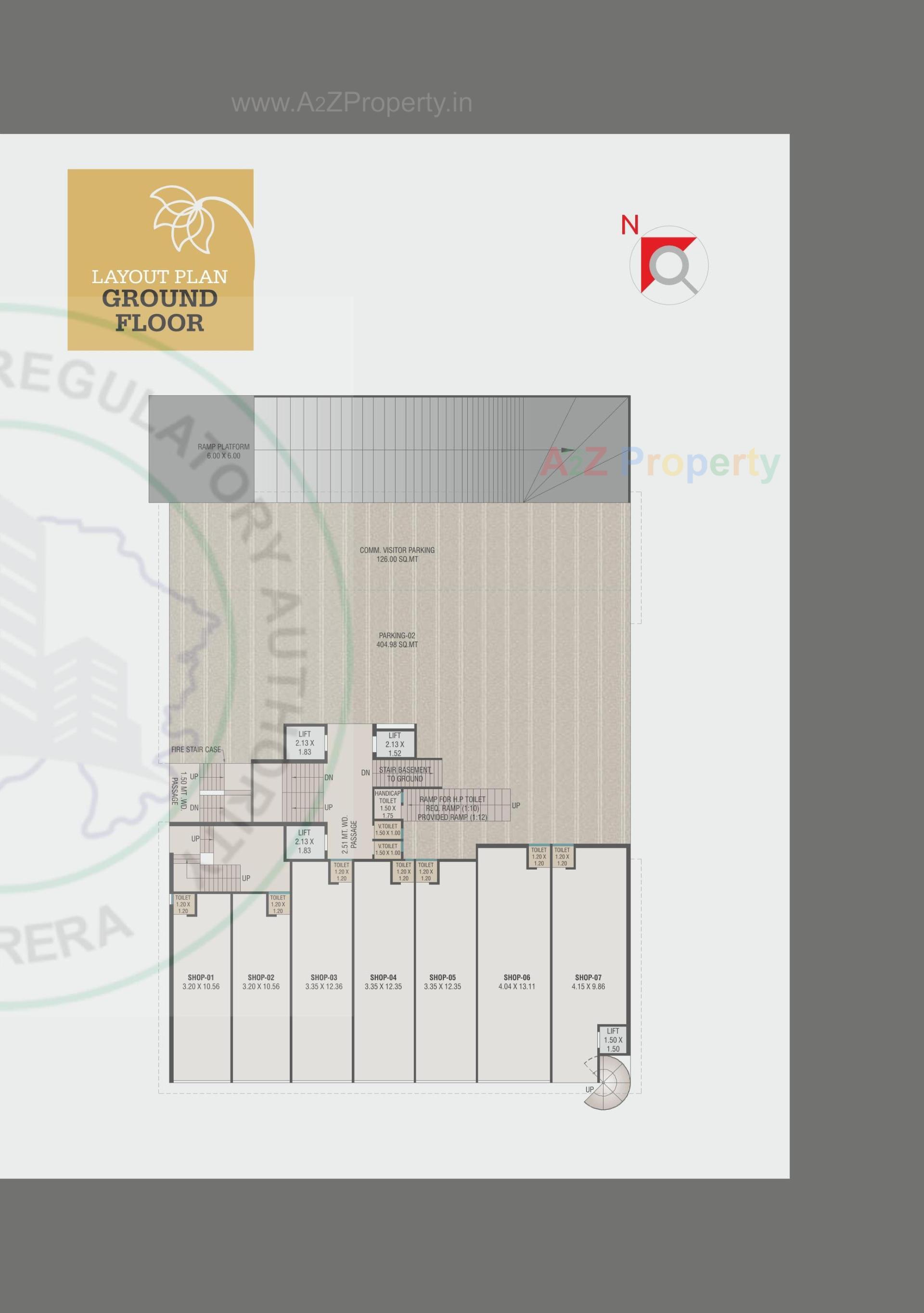 Layout of real estate project Sai Darshan Heights located at Sawad, Vadodara, Gujarat