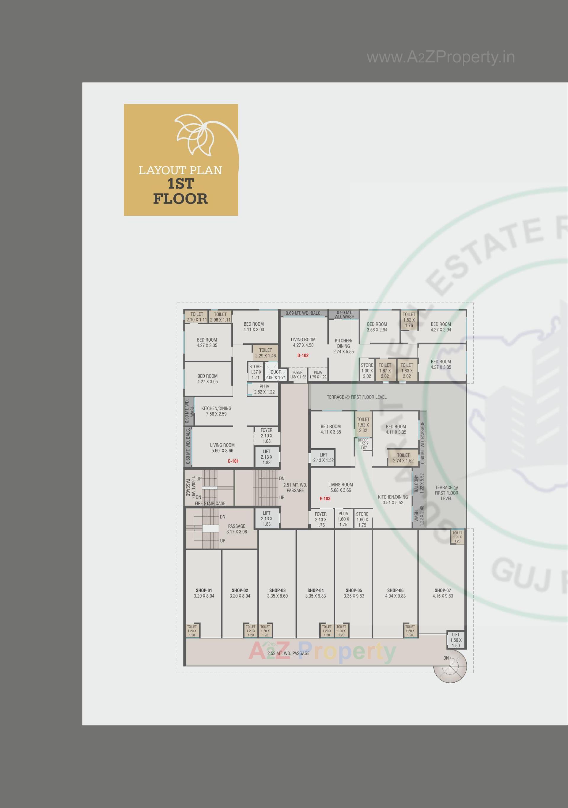 Layout of real estate project Sai Darshan Heights located at Sawad, Vadodara, Gujarat