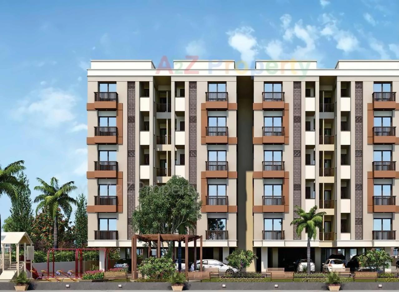 3D Elevation of real estate project Sai Jala Heights located at Kapurai, Vadodara, Gujarat