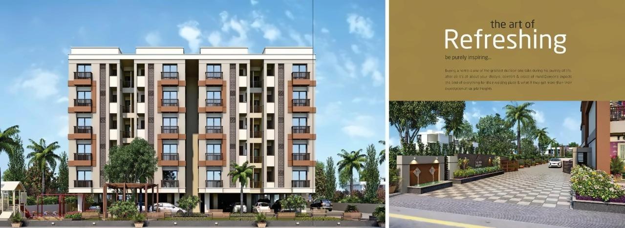 3D Elevation of real estate project Sai Jala Heights located at Kapurai, Vadodara, Gujarat