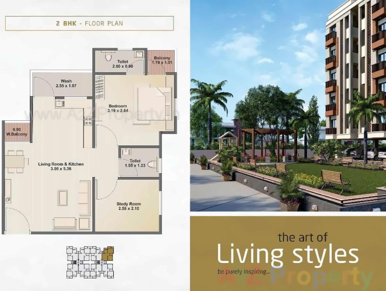 Layout of real estate project Sai Jala Heights located at Kapurai, Vadodara, Gujarat