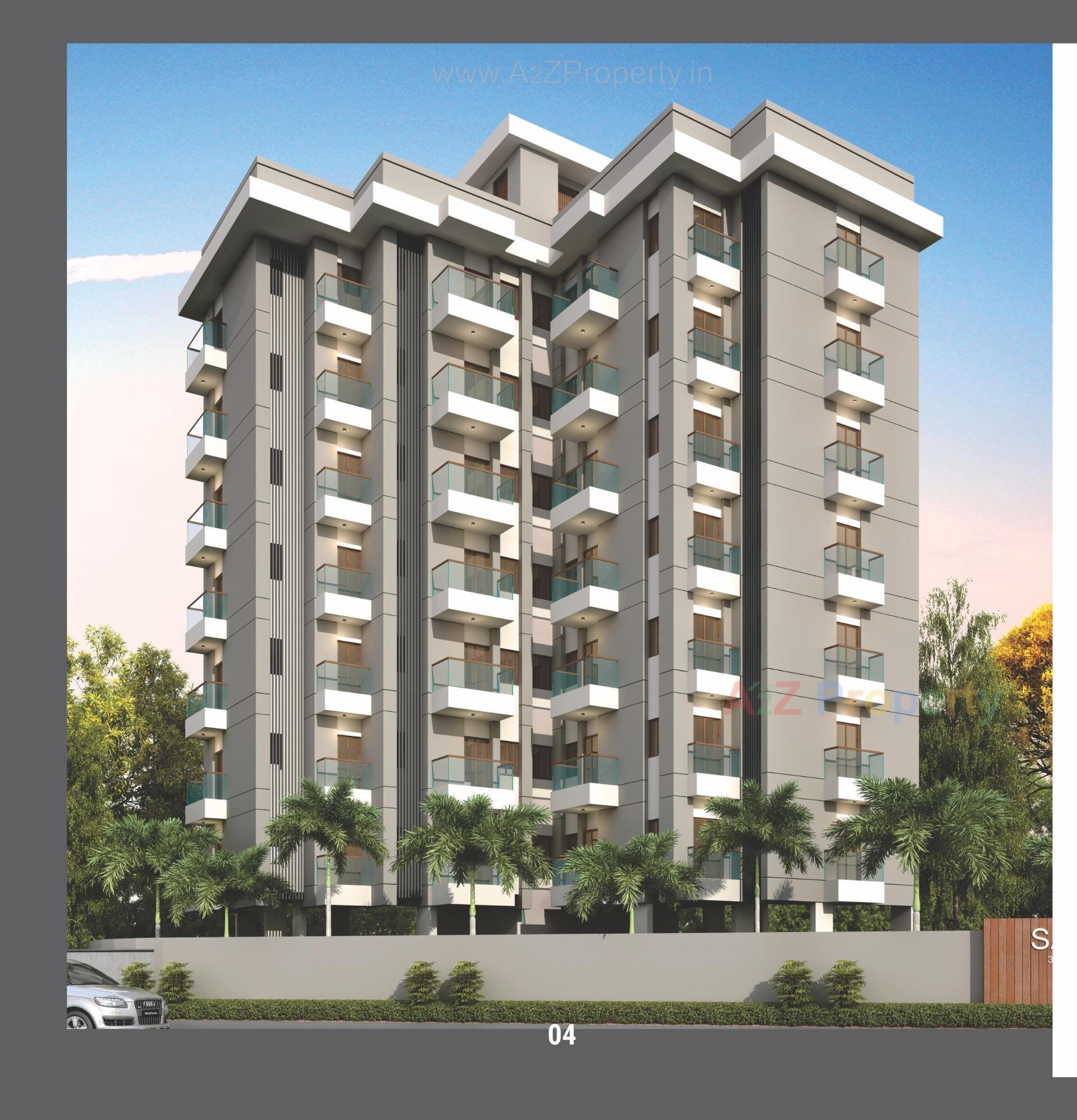 3D Elevation of real estate project Sai Rang located at Vadodara, Vadodara, Gujarat
