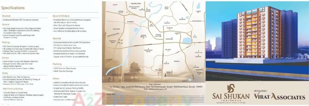 of real estate project Sai Shukan Residency located at Vadodara, Vadodara, Gujarat