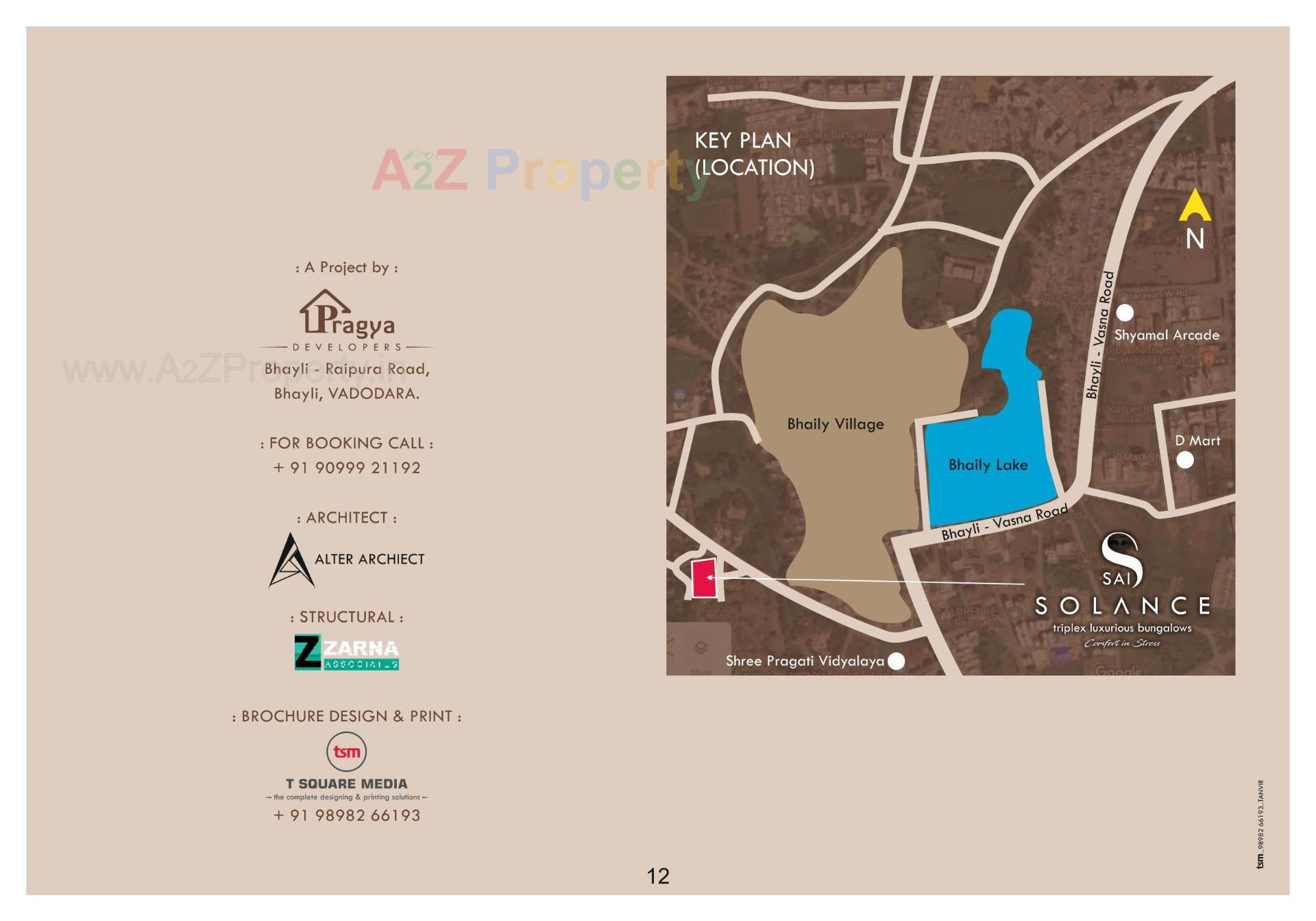  of real estate project Sai Solance located at Bhayli, Vadodara, Gujarat