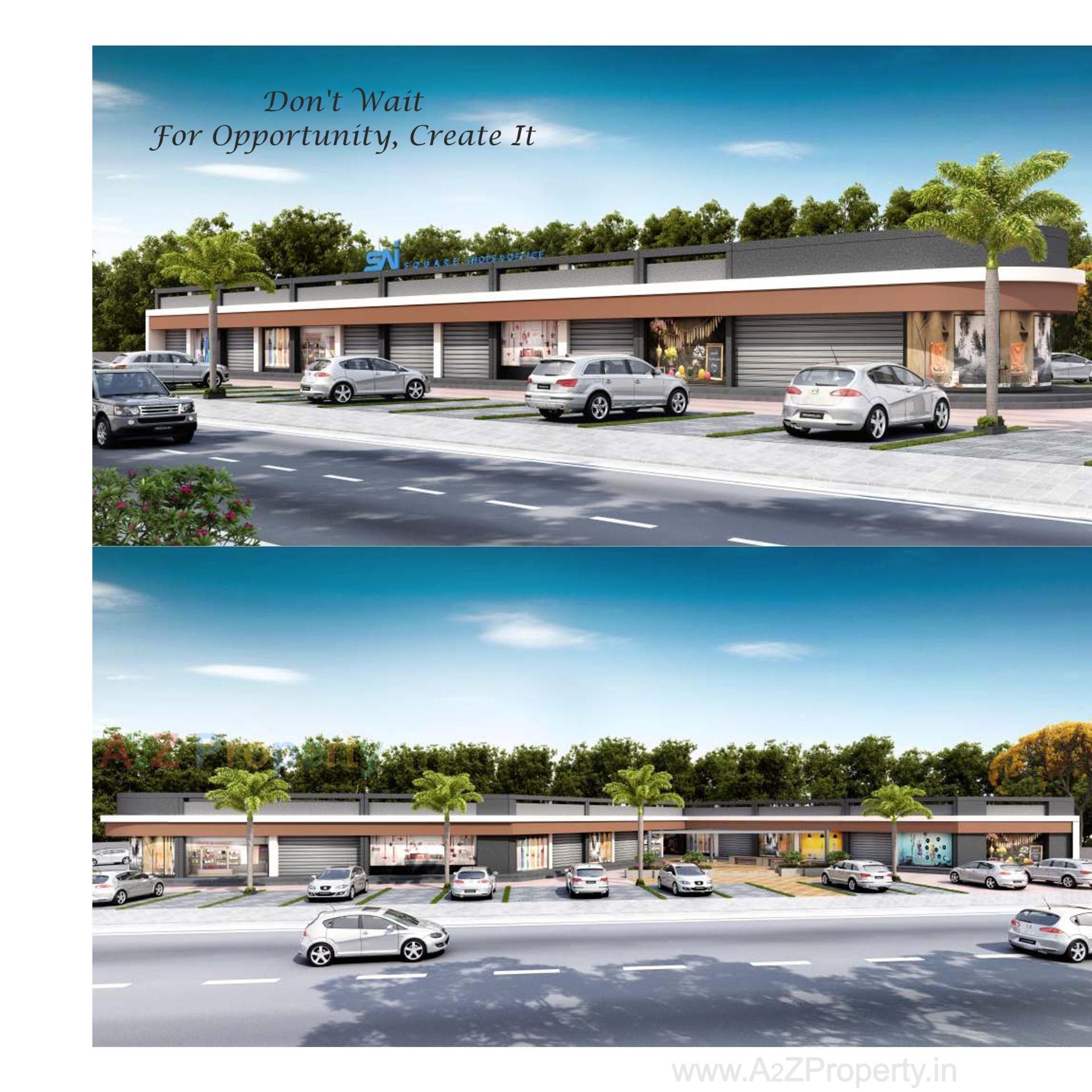 3D Elevation of real estate project Sai Square located at Kapurai, Vadodara, Gujarat