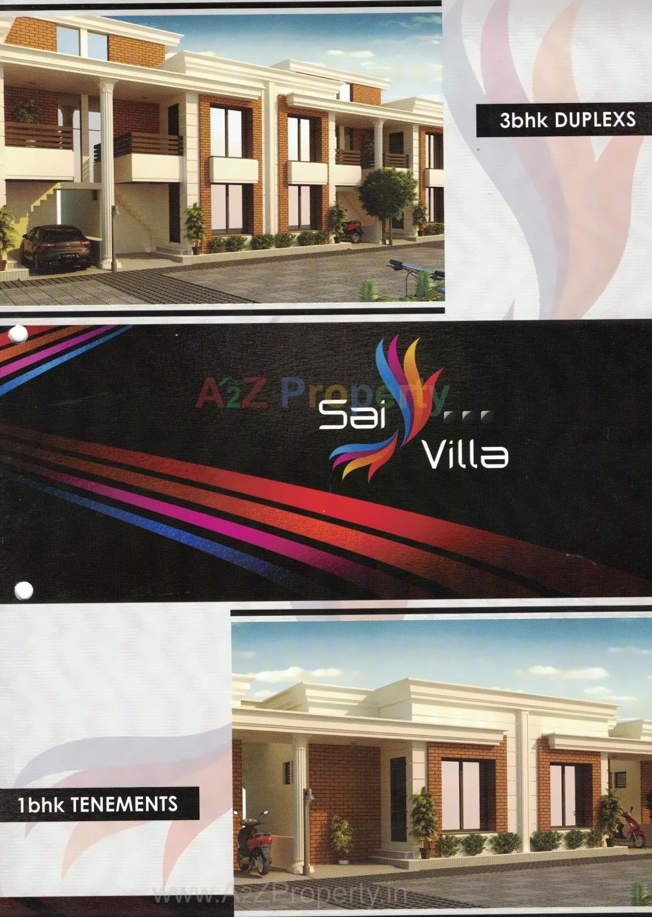 3D Elevation of real estate project Sai Villa located at Jesangpura, Vadodara, Gujarat
