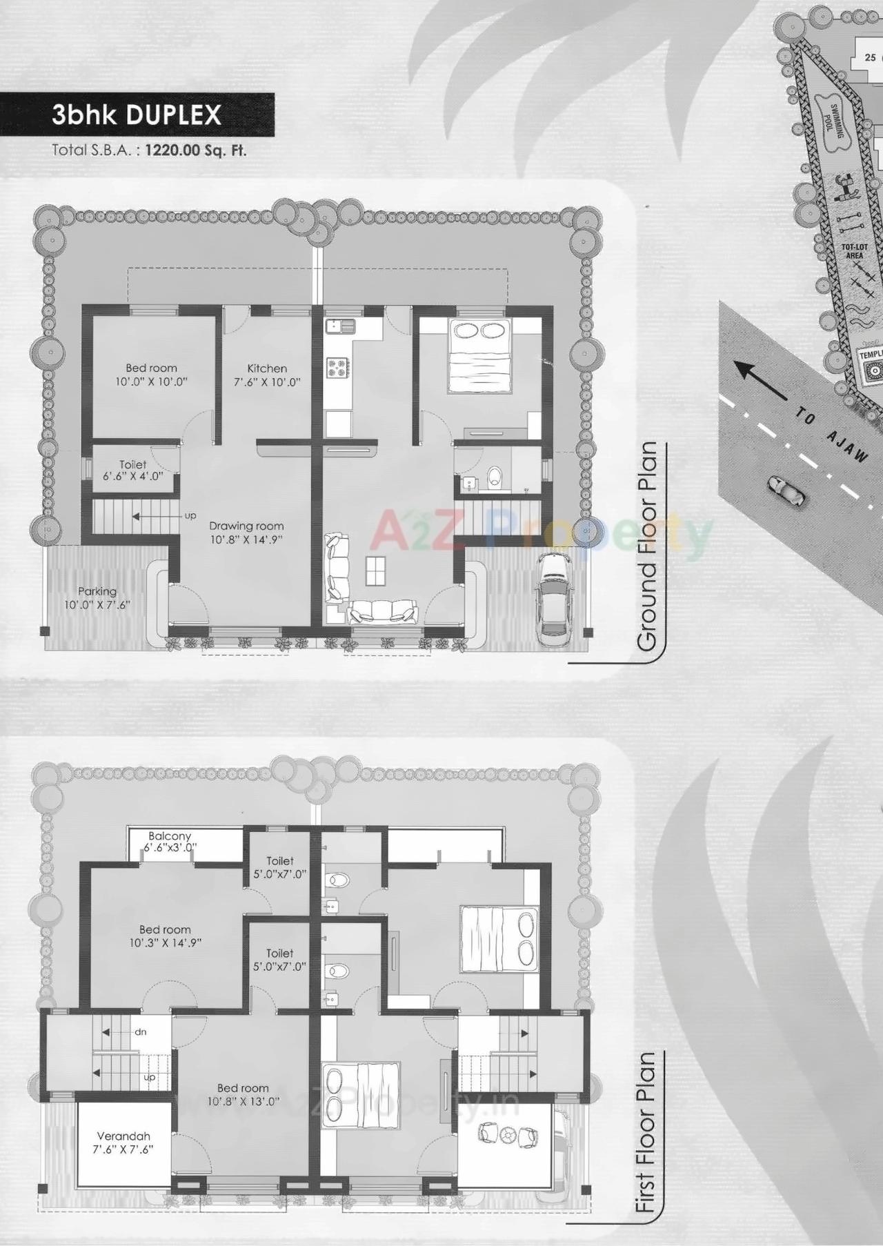 Layout of real estate project Sai Villa located at Jesangpura, Vadodara, Gujarat