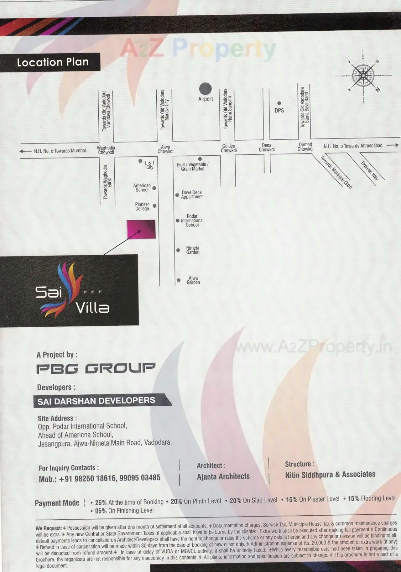  of real estate project Sai Villa located at Jesangpura, Vadodara, Gujarat