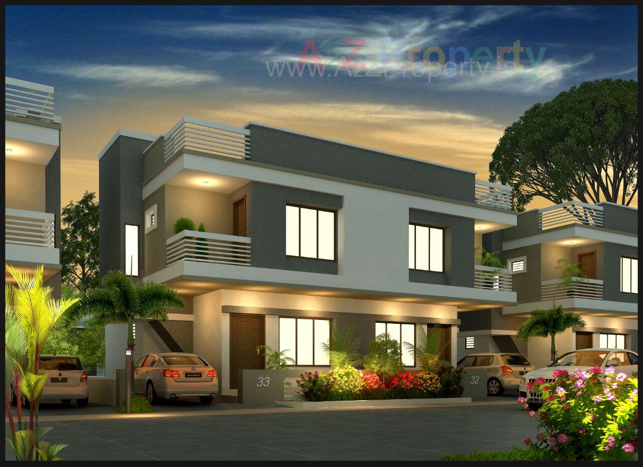 3D Elevation of real estate project Sai Villa located at Tarsali, Vadodara, Gujarat