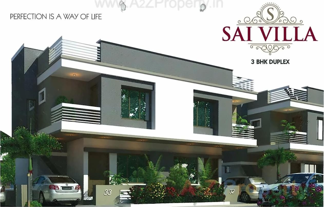 3D Elevation of real estate project Sai Villa located at Tarsali, Vadodara, Gujarat