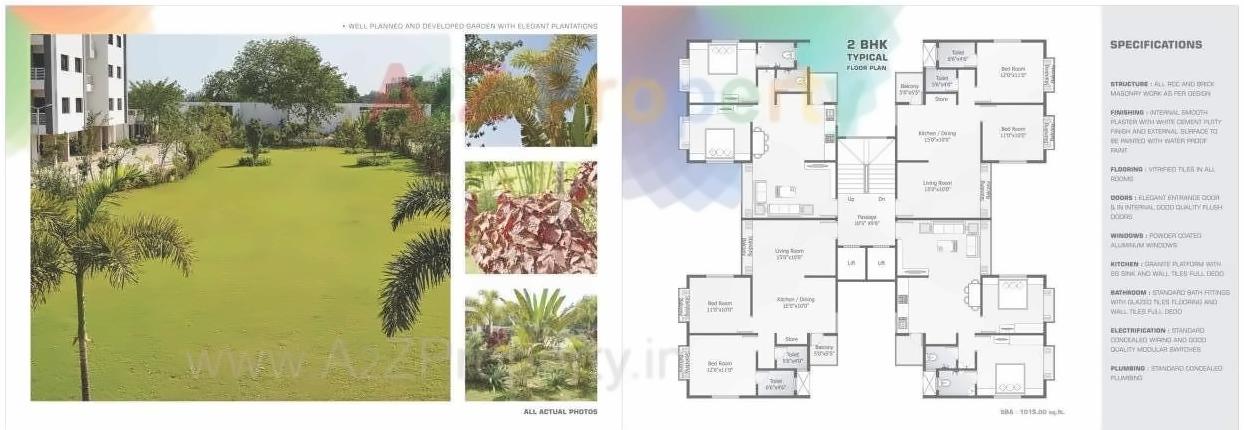 Layout of real estate project Sairang Heights C Tower   Bungalows located at Atladara, Vadodara, Gujarat