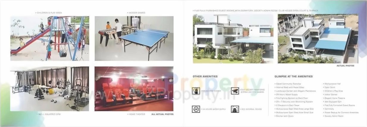 3D Elevation of real estate project Sairang Heights C Tower   Bungalows located at Atladara, Vadodara, Gujarat