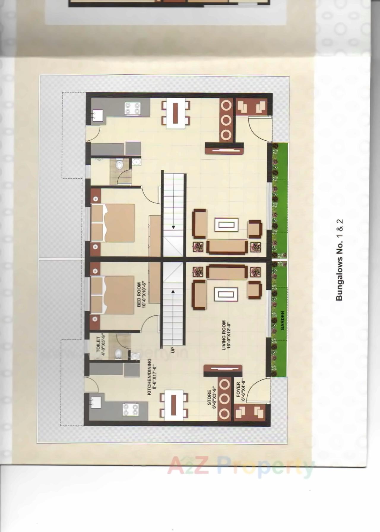 Layout of real estate project Saivilla Bunglows located at Akota, Vadodara, Gujarat