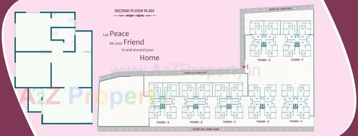 Layout of real estate project Sakar located at Gotri, Vadodara, Gujarat