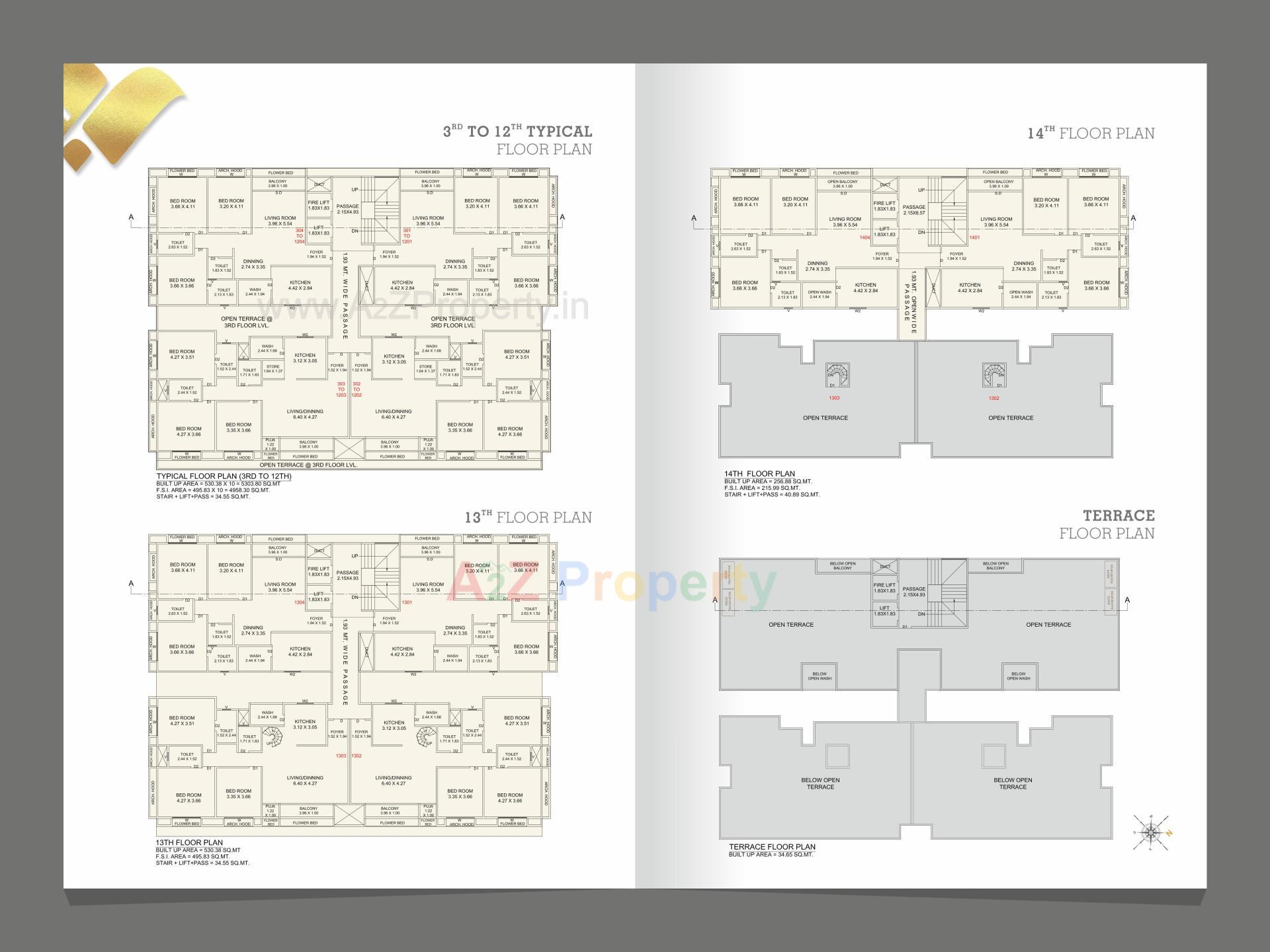 Layout of real estate project Sakar Whizzo located at Manjalpur, Vadodara, Gujarat