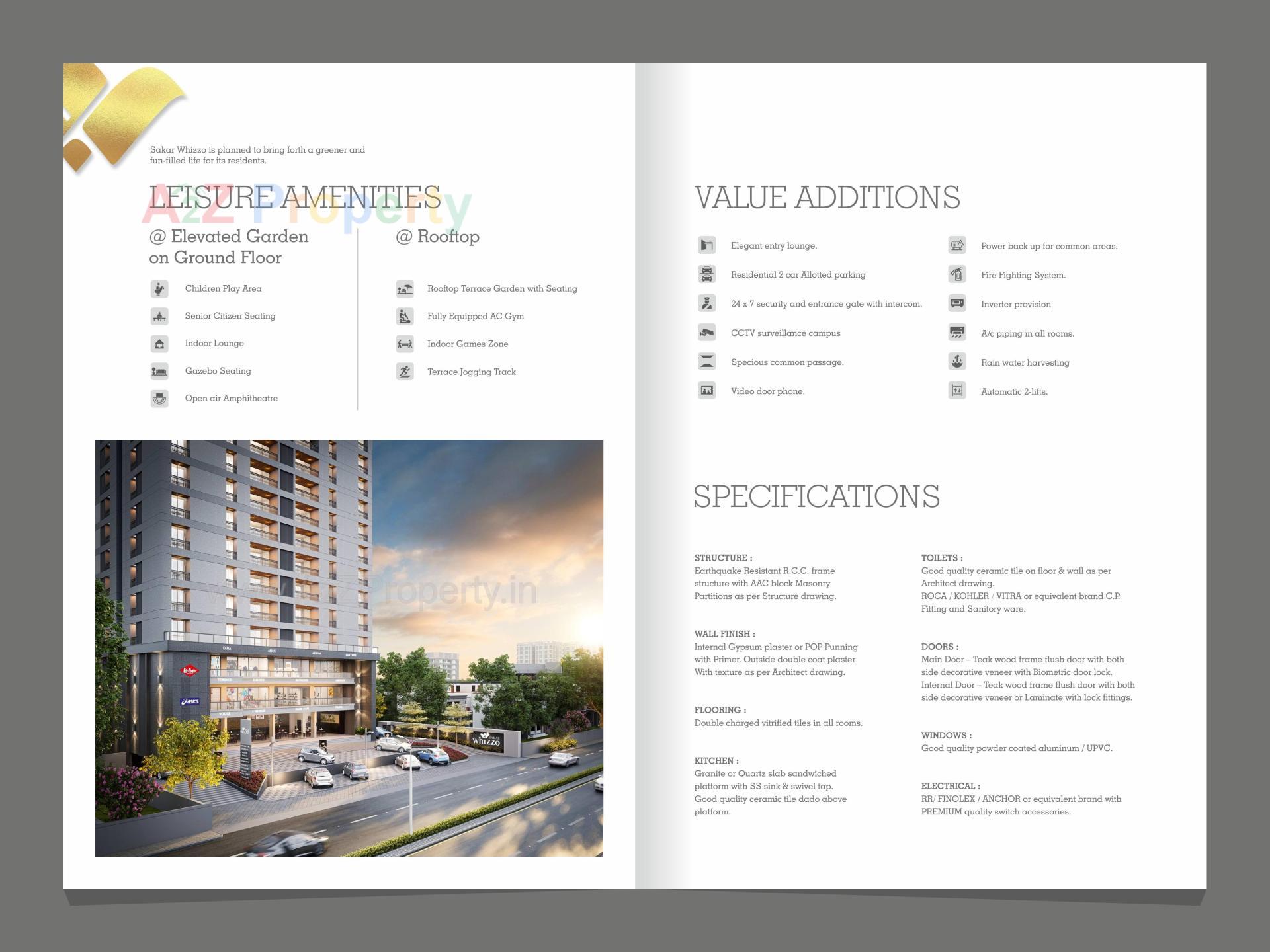  of real estate project Sakar Whizzo located at Manjalpur, Vadodara, Gujarat