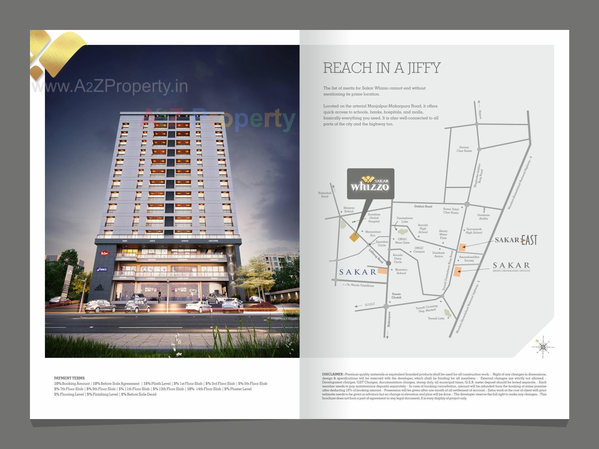  of real estate project Sakar Whizzo located at Manjalpur, Vadodara, Gujarat