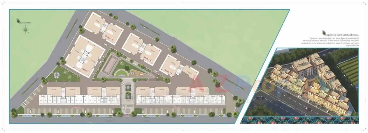 Layout of real estate project Saket located at Savad, Vadodara, Gujarat