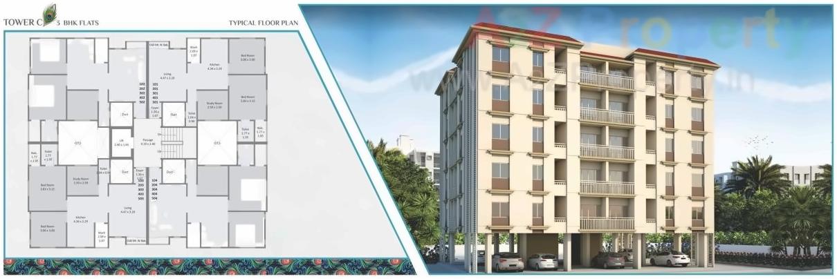 Layout of real estate project Saket located at Savad, Vadodara, Gujarat