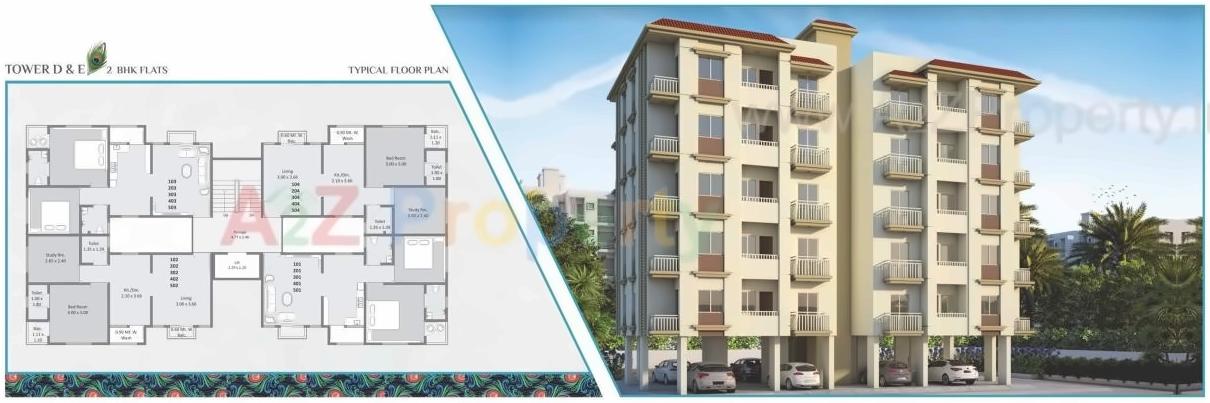 Layout of real estate project Saket located at Savad, Vadodara, Gujarat