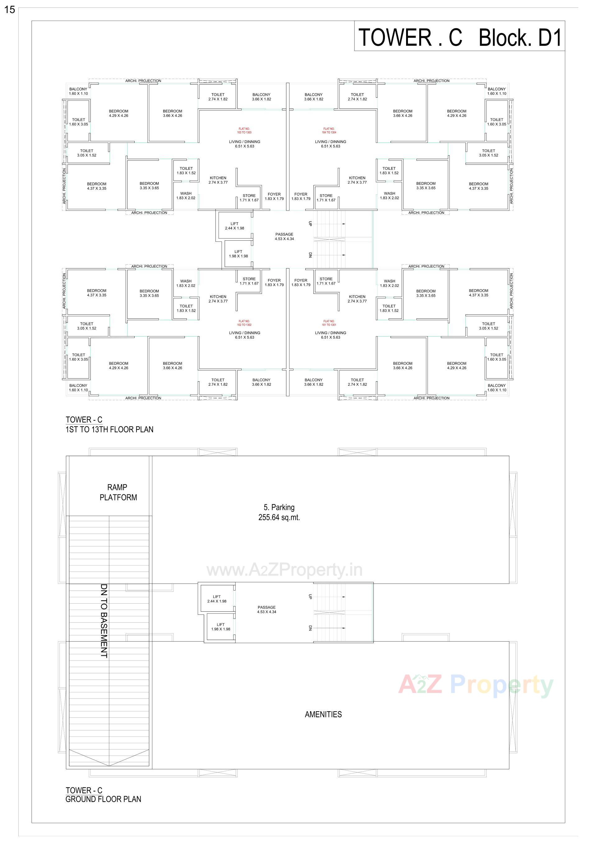 Layout of real estate project Samanvay Campus located at V-kasba, Vadodara, Gujarat