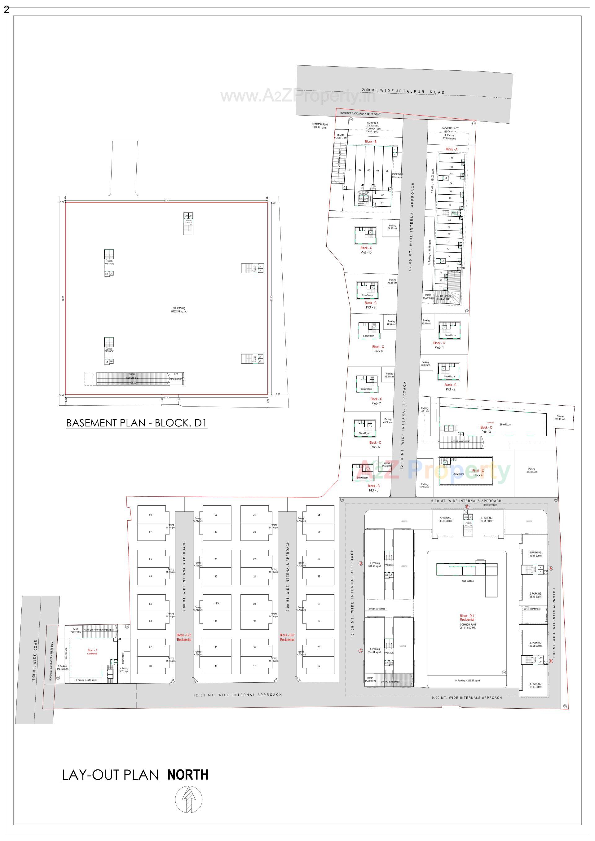 Layout of real estate project Samanvay Campus located at V-kasba, Vadodara, Gujarat