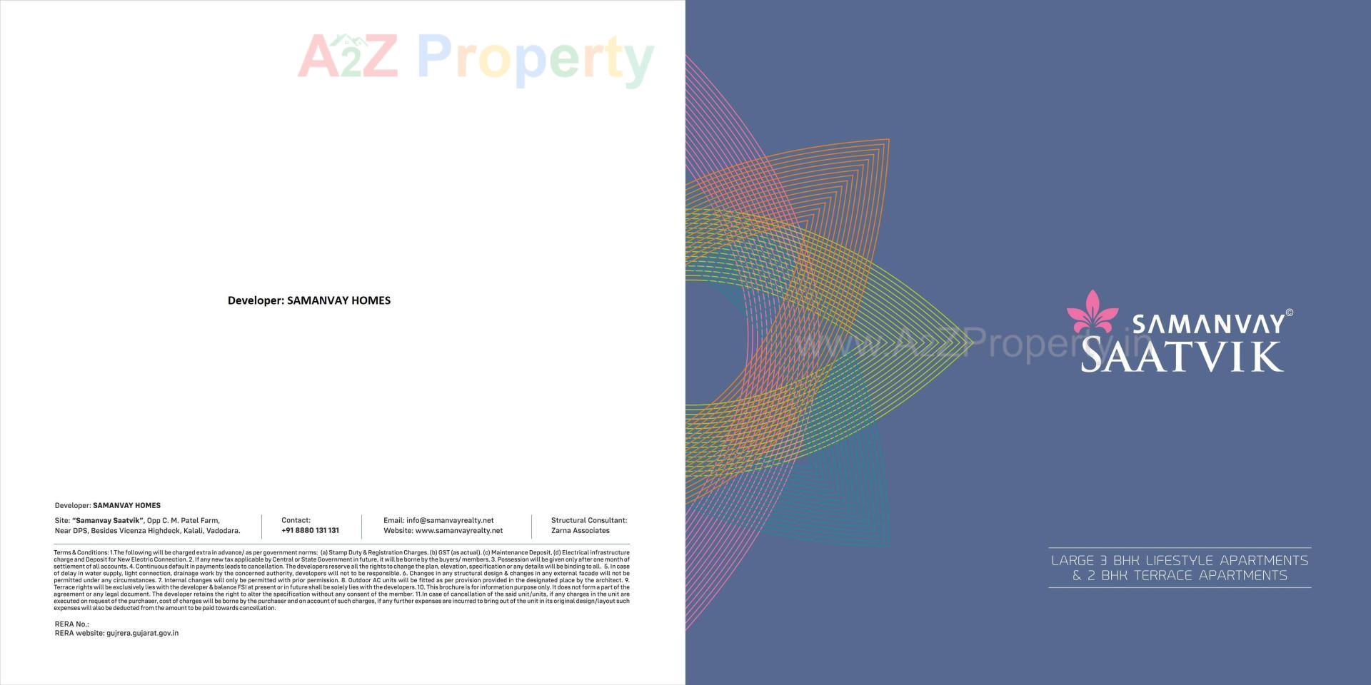  of real estate project Samanvay Saatvik located at Kalali, Vadodara, Gujarat