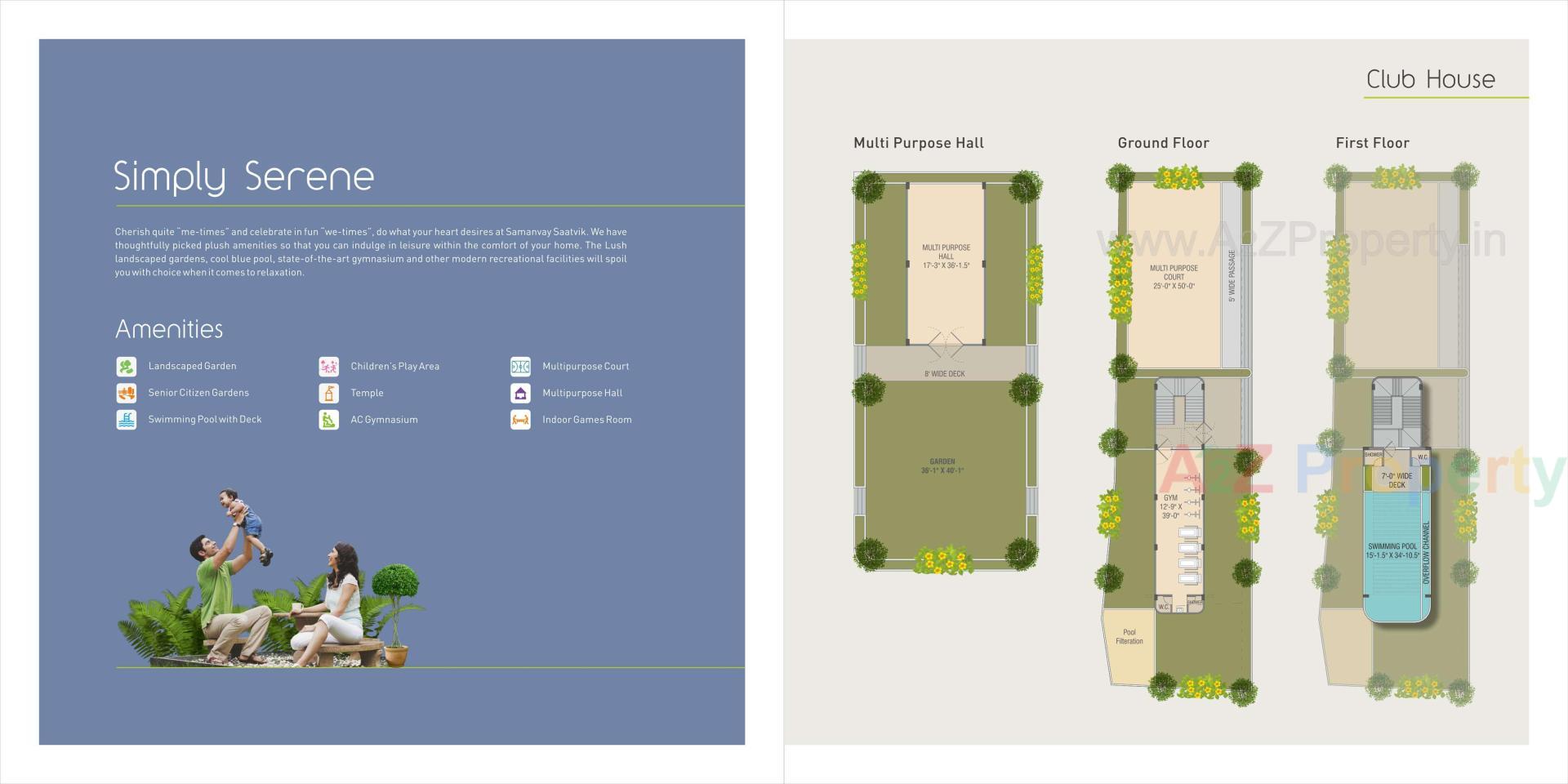 Layout of real estate project Samanvay Saatvik located at Kalali, Vadodara, Gujarat