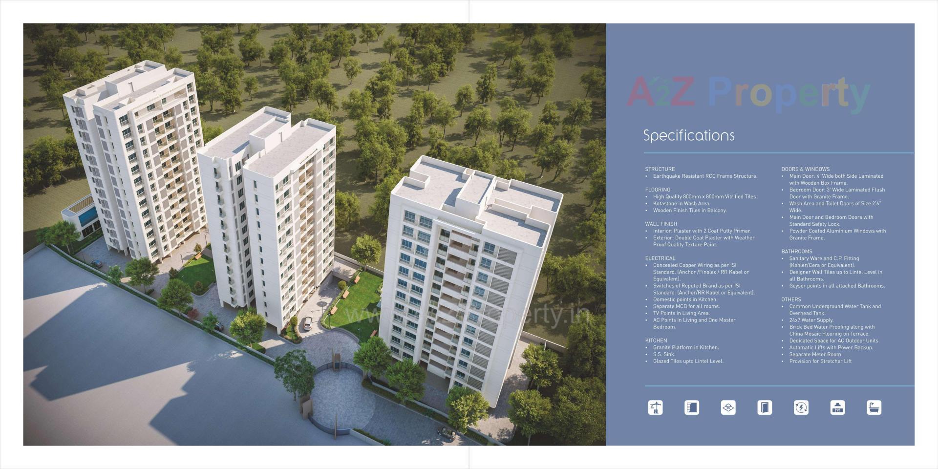 3D Elevation of real estate project Samanvay Saatvik located at Kalali, Vadodara, Gujarat