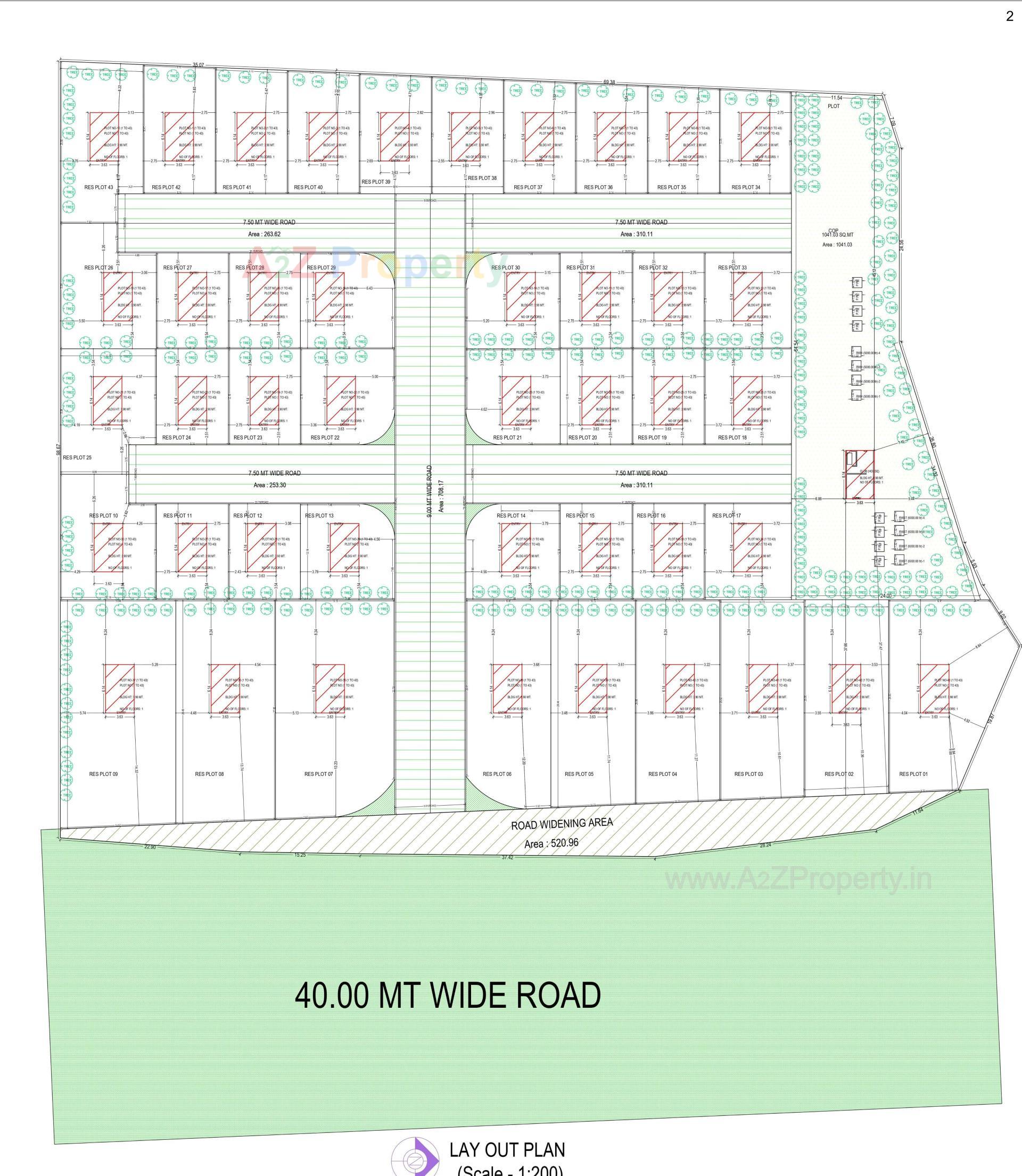 Layout of real estate project Samanvay Samarthya located at Kalali, Vadodara, Gujarat