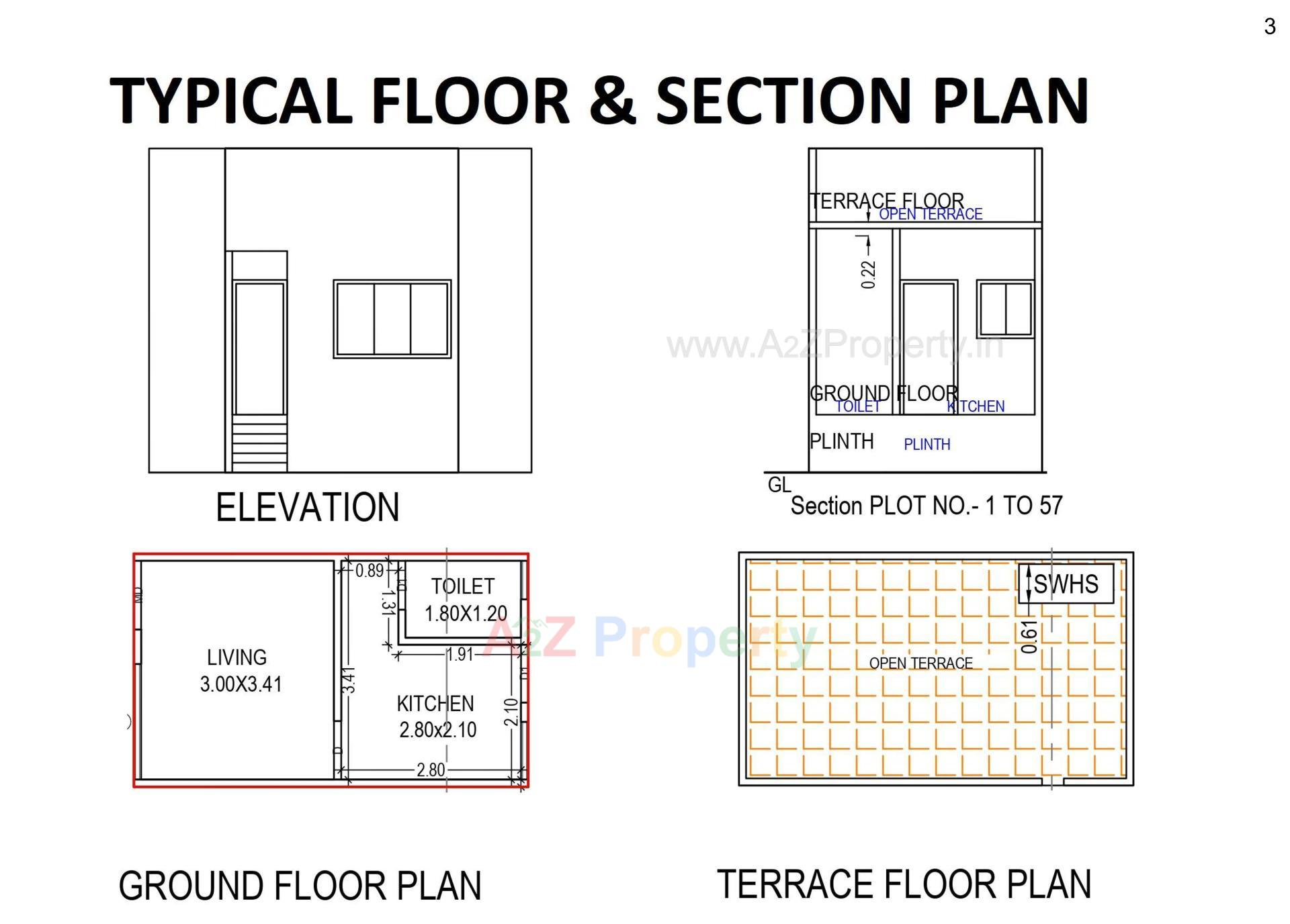 Layout of real estate project Samanvay Samarthya located at Kalali, Vadodara, Gujarat