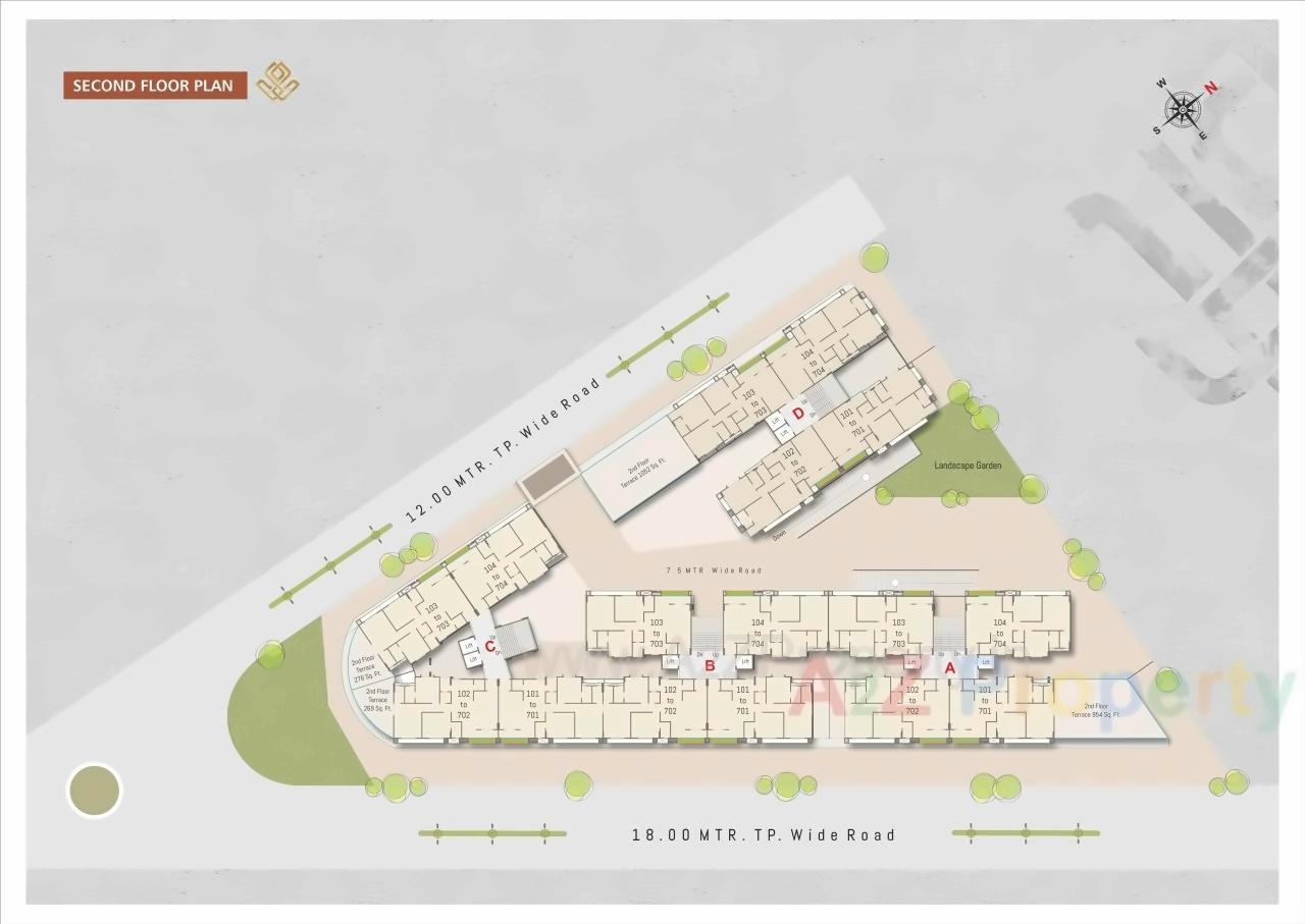 Layout of real estate project Samanvay Samipya located at Vadodara, Vadodara, Gujarat
