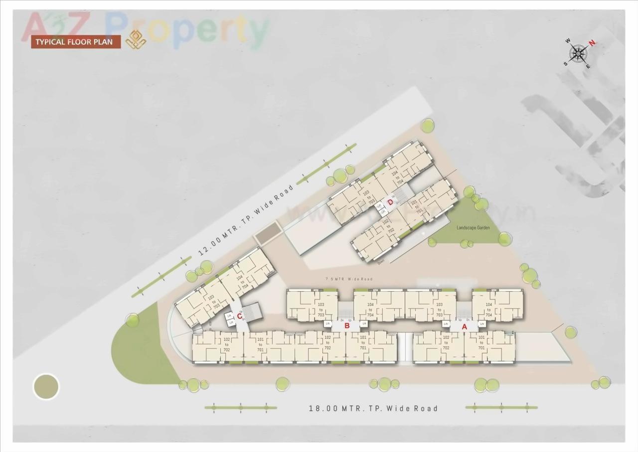 Layout of real estate project Samanvay Samipya located at Vadodara, Vadodara, Gujarat