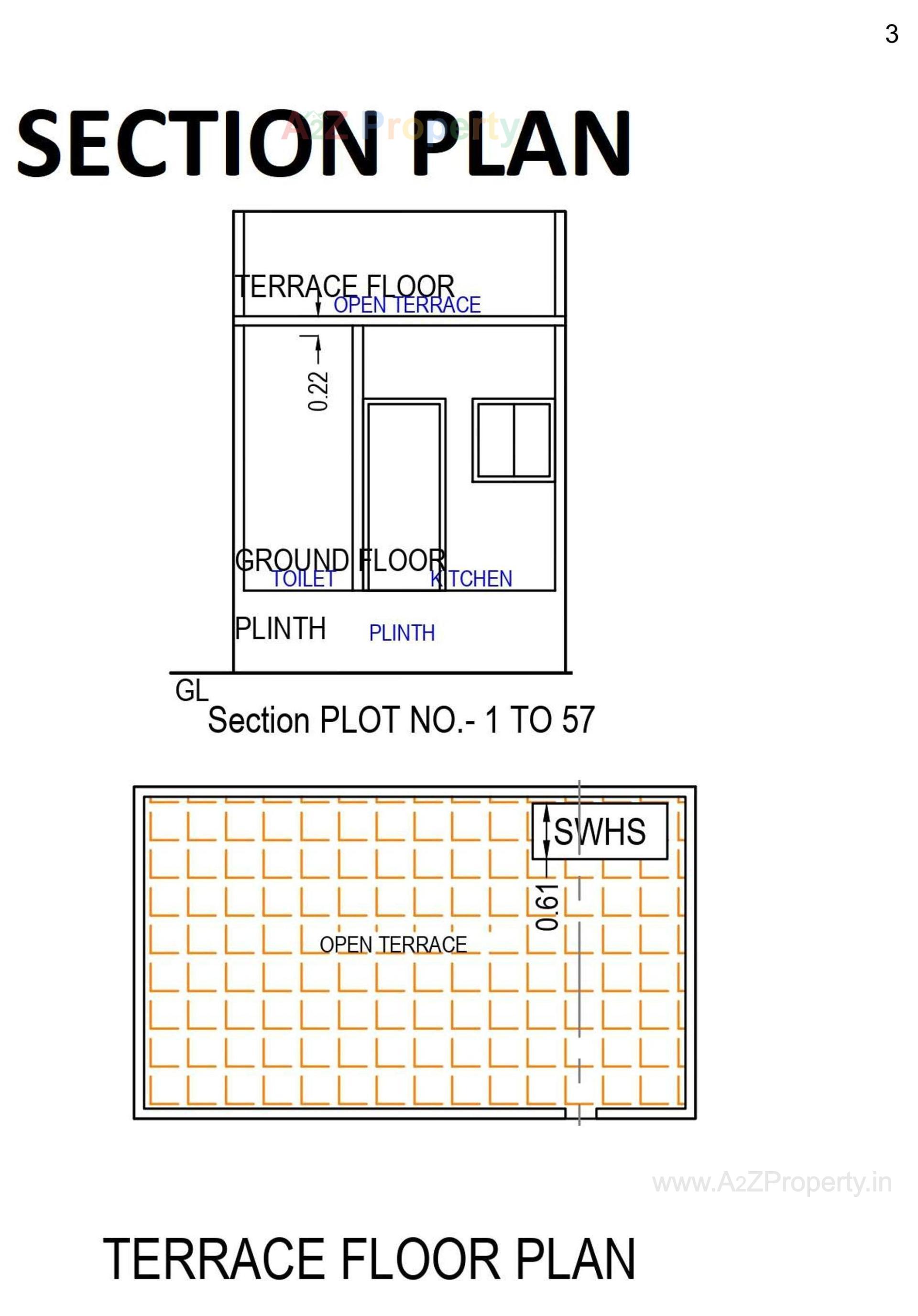 Layout of real estate project Samanvay Satatya located at Kalali, Vadodara, Gujarat