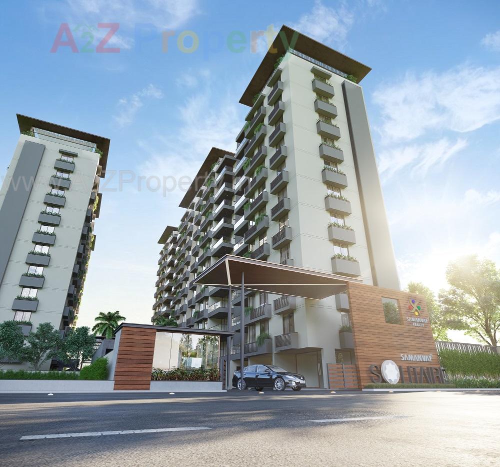 3D Elevation of real estate project Samanvay Solitaire located at Bhayli, Vadodara, Gujarat