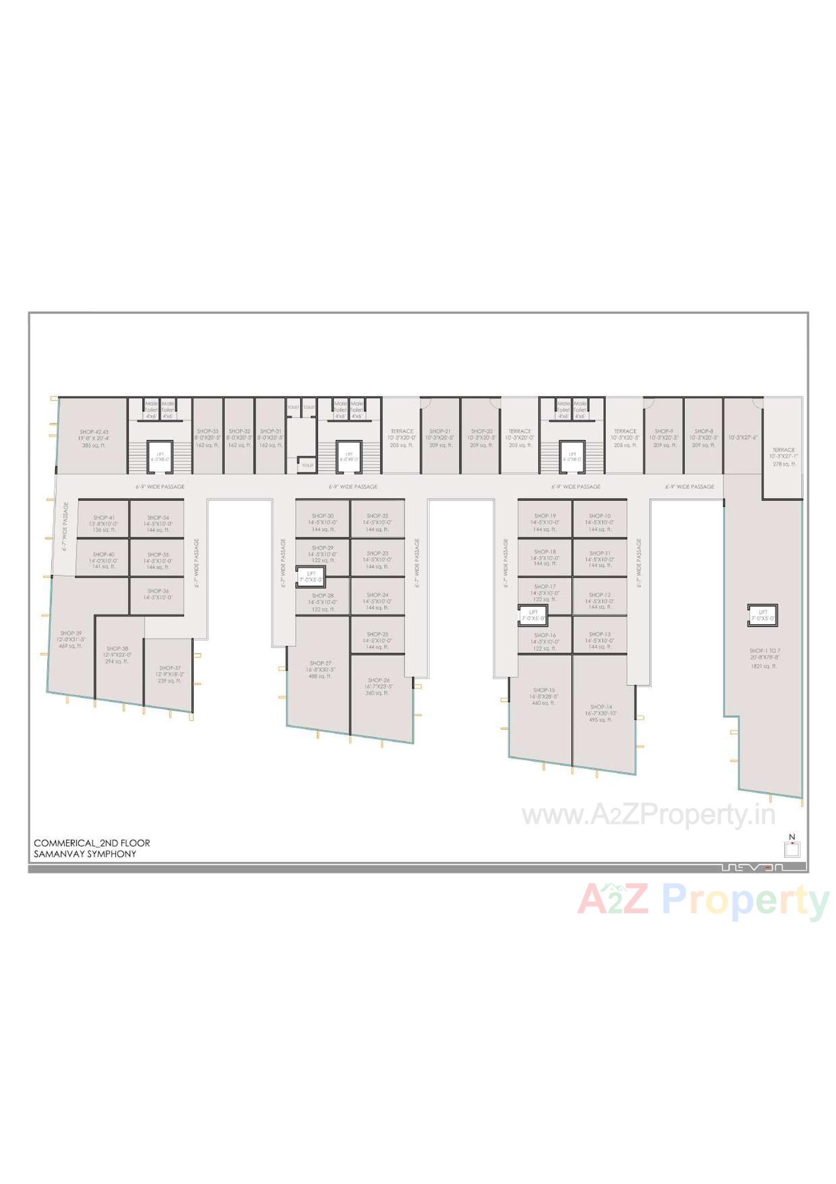 Layout of real estate project Samanvay Symphony located at Bapod, Vadodara, Gujarat