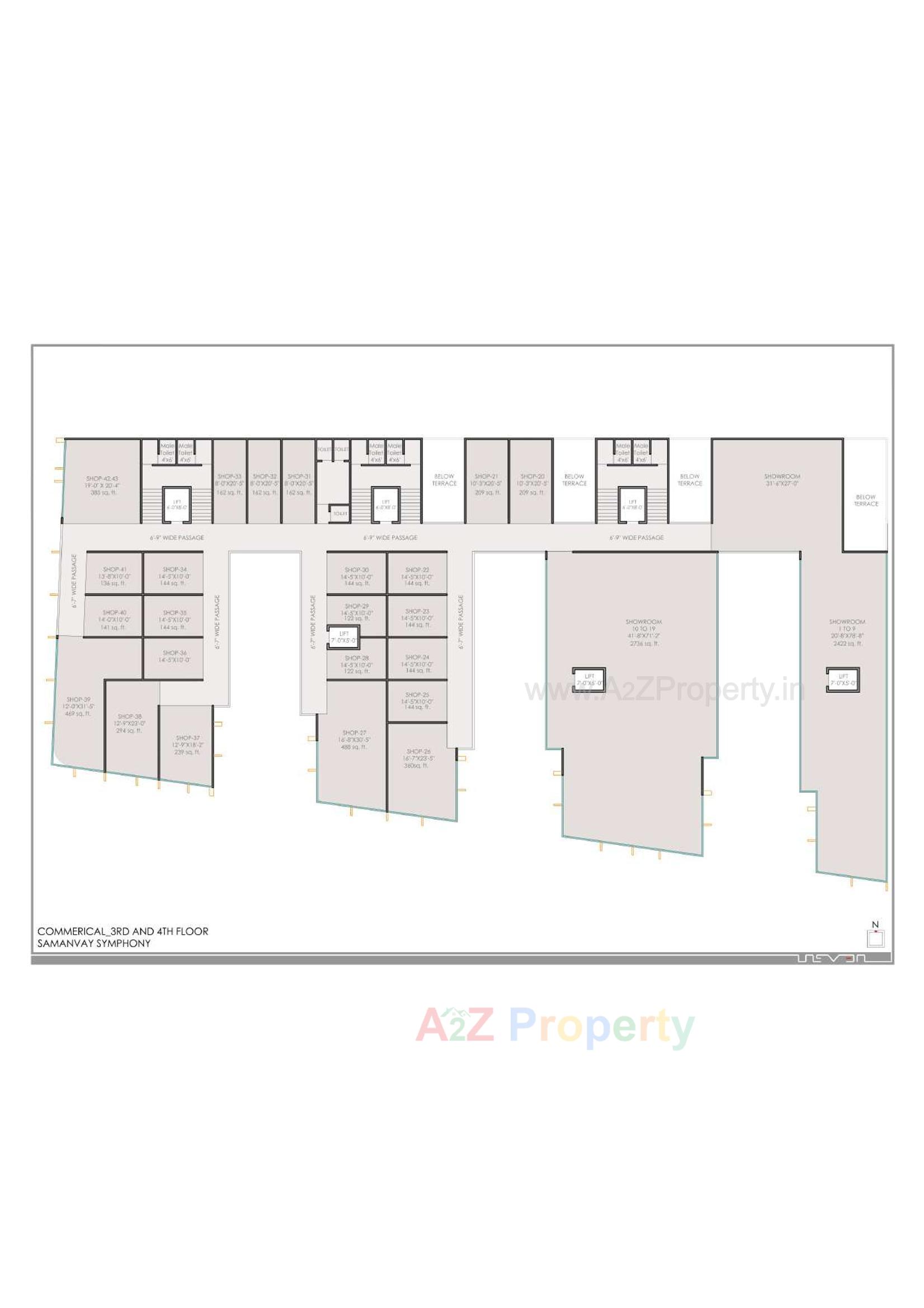 Layout of real estate project Samanvay Symphony located at Bapod, Vadodara, Gujarat