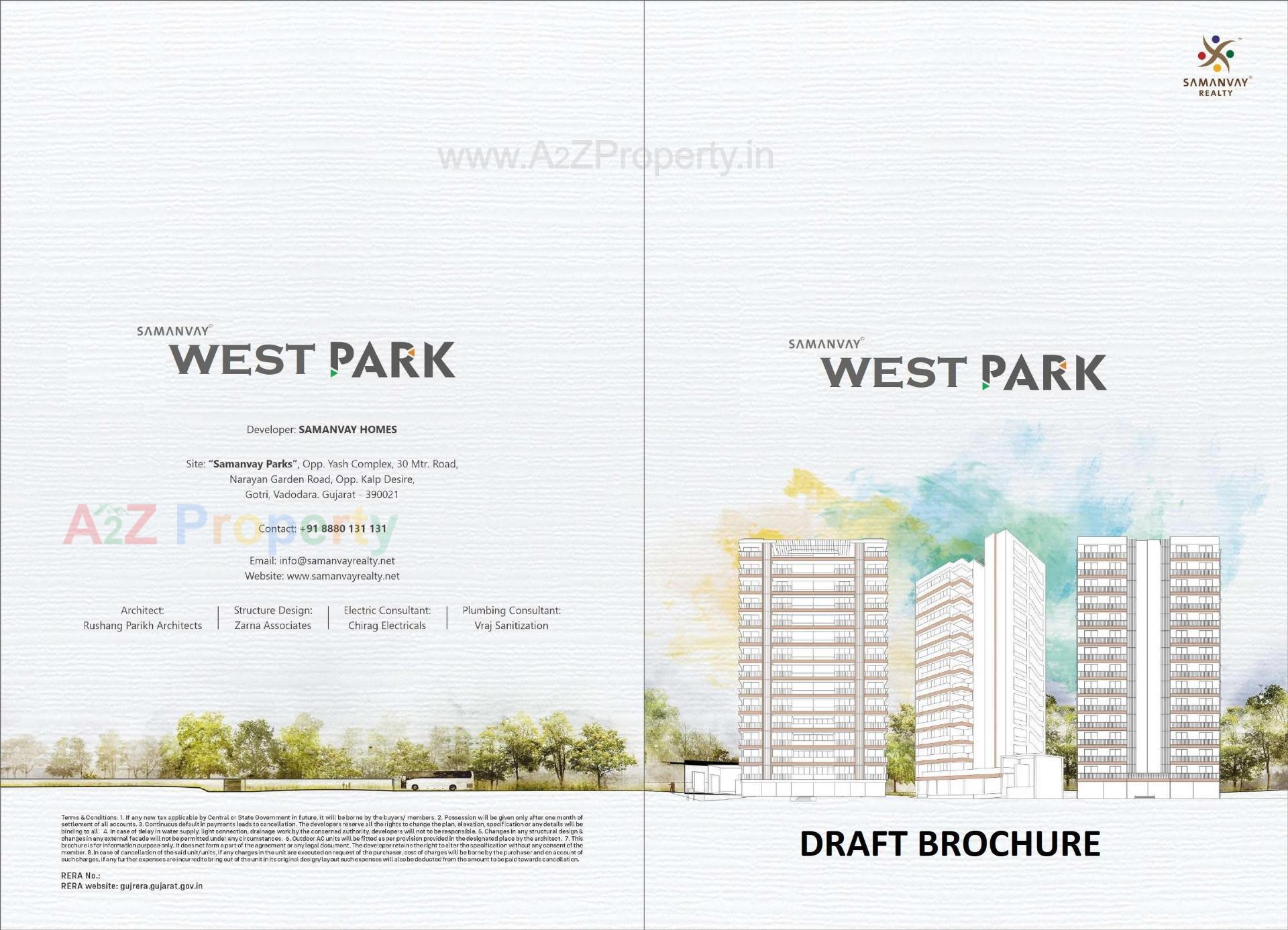  of real estate project Samanvay West Park located at Ankodiya, Vadodara, Gujarat